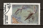 Stamps : Africa : Republic_of_the_Congo :  Dinosaurios.
