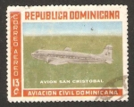 Stamps : America : Dominican_Republic :  avion san cristobal