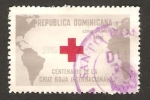 Sellos de America - Rep Dominicana -  centº de la cruz roja internacional