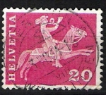 Stamps : Europe : Switzerland :  ccorreo a caballo