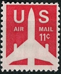 Stamps : America : United_States :  Aéreo