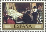 Sellos de Europa - Espa�a -  ESPAÑA 1974 2205 Sello Nuevo Eduardo Rosales y Martin Testamento Isabel la Catolica c/s Charnela
