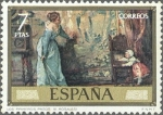 Stamps Spain -  ESPAÑA 1974 2208 Sello Nuevo Pintor Eduardo Rosales y Martin Los Primeros Pasos c/señal charnela