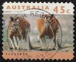 Sellos del Mundo : Oceania : Australia : Fauna - Canguro