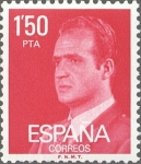 Stamps Spain -  ESPAÑA 1976 2344 Sello Nuevo Serie Básica Rey Juan Carlos I 1,50 pts c/señal charnela