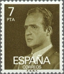Stamps Spain -  ESPAÑA 1976 2348 Sello Nuevo Serie Básica Rey Juan Carlos I 7 pts