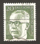 Stamps Germany -  Berlin - 342 - Presidente G. Heinemann