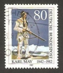 Stamps Germany -  1146 - 75 Anivº de la muerte de Karl May, escritor