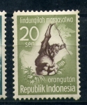 Stamps : Asia : Indonesia :  Orangután