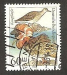Stamps Germany -  1367 - protección de la naturaleza, animales marinos proteguidos, philomachus pugnax
