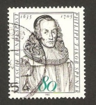 Stamps Germany -  1067 - Philippe Jacob Spener, teólogo, 350 años de su nacimiento