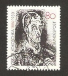 Stamps Germany -  oskar kokoschka, pintor, centº de su nacimiento