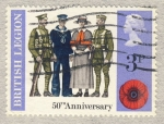 Stamps : Europe : United_Kingdom :  50 aniversario Legion Britanica