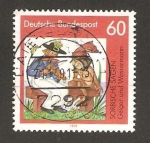 Stamps Germany -  cuentos populares, el violinista y el hombre del agua