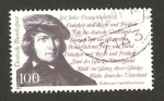 Stamps Germany -  henrich hoffmann von fallersleben, poeta, autor del himno aleman