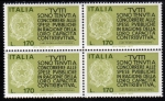 Sellos de Europa - Italia -  1977 todos debemos contribuir .....
