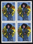 Stamps Italy -  1977 Personajes:100 Anv.  Dina Galli