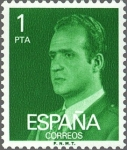 Stamps Spain -  ESPAÑA 1977 2390 Sello Nuevo Serie Basicas Rey Don Juan Carlos I 1p sin goma