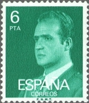 Stamps Spain -  ESPAÑA 1977 2392 Sello Nuevo Serie Basicas Rey Don Juan Carlos I 6p sin goma