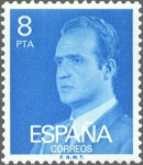 Stamps Spain -  ESPAÑA 1977 2393 Sello Nuevo Serie Basicas Rey Don Juan Carlos I 8p sin goma
