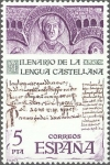 Sellos de Europa - Espa�a -  ESPAÑA 1977 2428 Sello Nuevo Milenario de la Lengua Castellana San Millan de la Cogolla c/s charnela