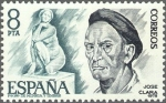 Stamps Spain -  ESPAÑA 1978 2457 Sello Nuevo Personajes Españoles Jose Clara c/señal charnela