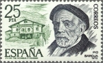 Stamps Spain -  ESPAÑA 1978 2458 Sello Nuevo Personajes Españoles Pio Baroja c/señal charnela