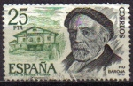Stamps Spain -  ESPAÑA 1978 2458 Sello Personajes. Pio Baroja Usado