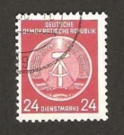 Stamps Germany -  9 - blasón de R.D.A.
