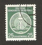 Stamps Germany -  blasón de R.D.A.