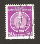 Stamps Germany -  14 - blasón de R.D.A.