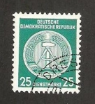 Stamps Germany -  blasón de R.D.A.