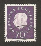 Stamps Germany -  177 - Presidente Theodor Heuss