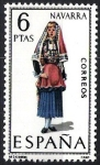 Sellos de Europa - Espaa -  Trajes típicos españoles. Navarra.