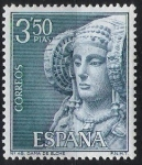 Stamps Spain -  Serie Turística. La Dama de Elche, Alicante.