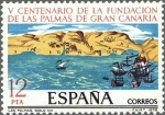 Stamps Spain -  ESPAÑA 1978 2479 Sello Nuevo Cent. Fundacion de Las Palmas de Gran Canaria Isla S.XVI c/s charnela