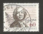 Stamps Germany -  1175 - II Centº del fallecimiento de Christoph Willibald Gluck, compositor musical