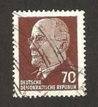 Stamps Germany -  Presidente Walter Ulbricht