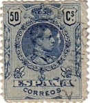 Stamps Spain -  Alfonso XIII