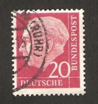 Stamps Germany -  69 - Presidente Thedore Heuss