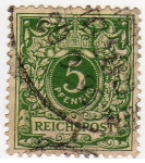 Stamps Germany -  Imperio germánico