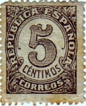 Stamps Spain -  Cifras República