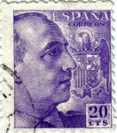 Stamps Europe - Spain -  Efigie del gral.Franco