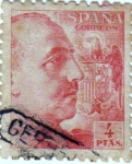 Stamps Europe - Spain -  Efigie del gral.Franco