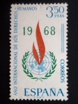Stamps Spain -  AÑO INTERNACIONAL DE LOS DERECHOS HUMANOS