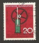 Stamps Germany -  312 - primer motor a gas de otto y homenaje al ingeniero langen