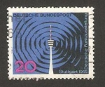 Stamps Germany -  exposición nacional de radio televisión en Stuttgart