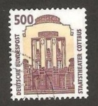 Stamps : Europe : Germany :  1495 - Teatro Nacional de Cottbus