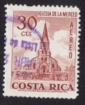 Sellos de America - Costa Rica -  iglesia de la merced