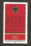 Stamps Germany -  728 - 25 anivº de la fundación del tribunal constitucional de cuentas